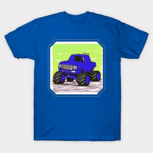 Blue Monster Truck T-Shirt